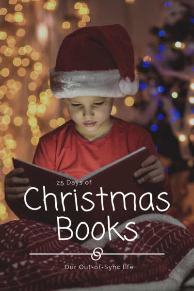 A child reading Christmas Books.