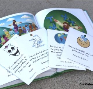 Children's Bible with memory Verse Cards