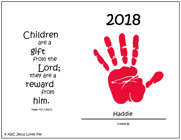 Create a Simple Hand and Footprint Calendar for the Perfect Gift