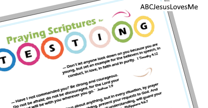 Scripture to Pray for Your Child for Text Anxiety