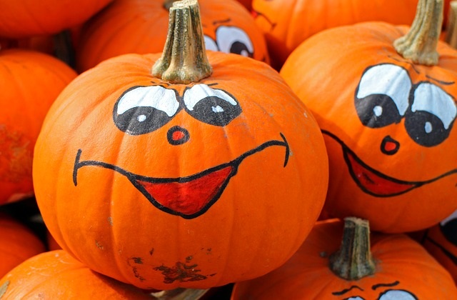 Happy Painted Pumpkins