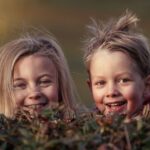 two children playing,