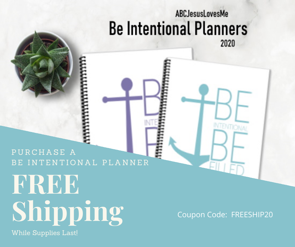 Free Shipping Coupon Code - FREESHIP20 -  for Be Intentional Planners.