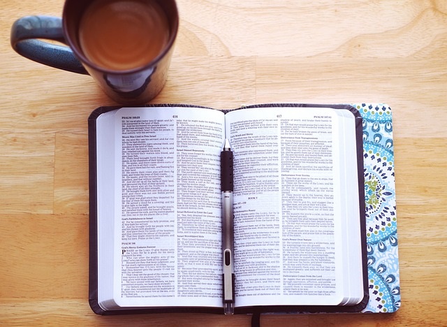 Bible with Cup of Coffee