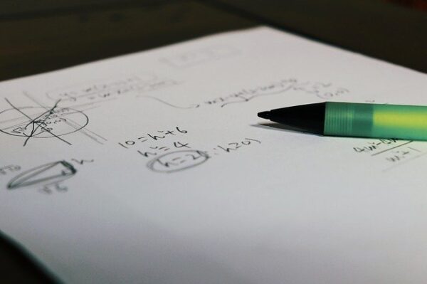 math equations on paper