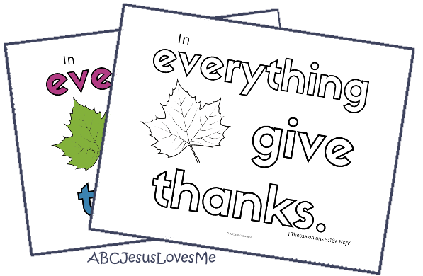 1 thessalonians 5:18 coloring page