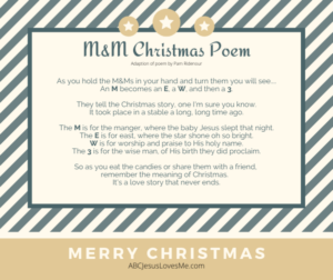 M&M Christmas Poem