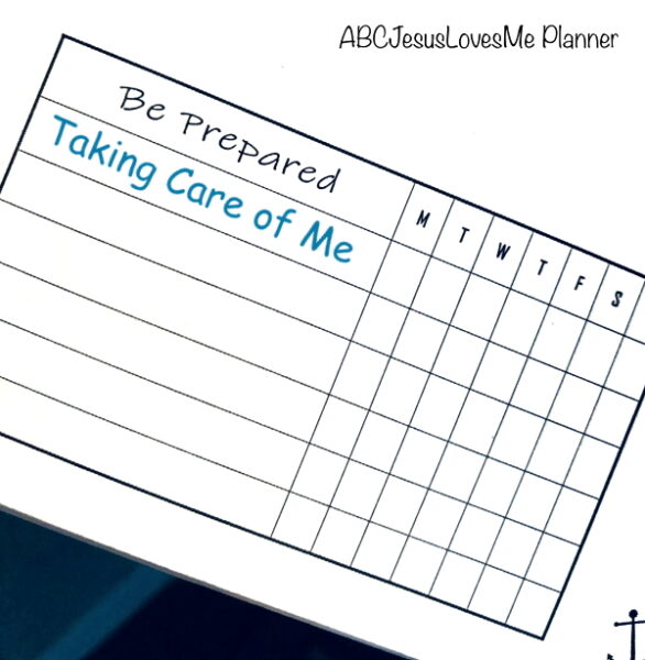 ABCJesusLoveMe Be Intentional Planner Tracking