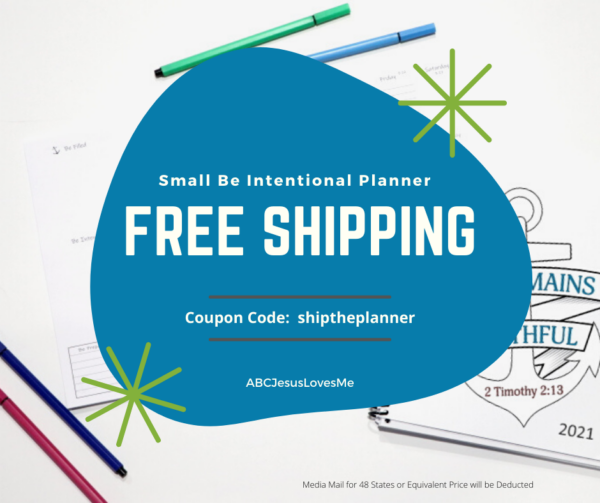 Be Intentional Planner Coupon Code
