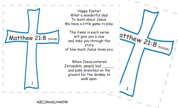 ABCJesusLovesMe Easter Treasure Hunt