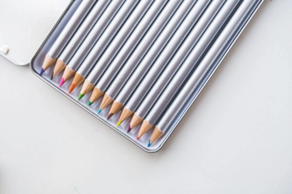 Colored Pencils in a Box