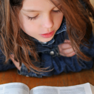 Little girl at church.