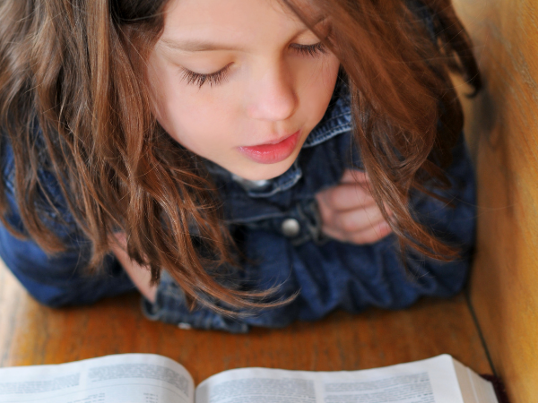 Little girl at church.