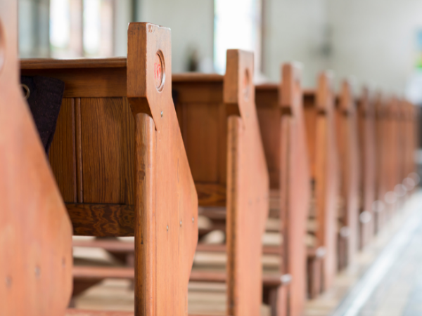 Church pews.