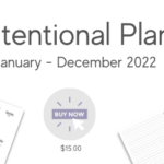 2022 Be Intentional Planner