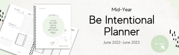 Be Intentional Planner