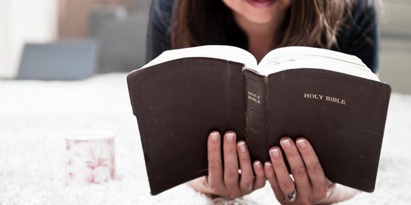 Woman reading her Bible