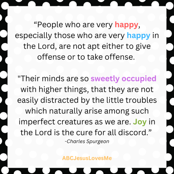 Charles Spurgeon quote on choosing joy.