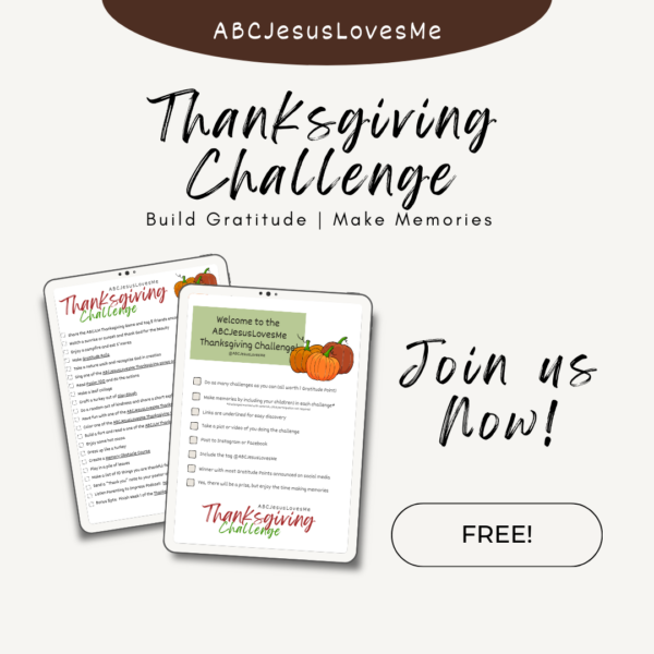 ABCJesusLovesMe Thanksgiving Challenge
