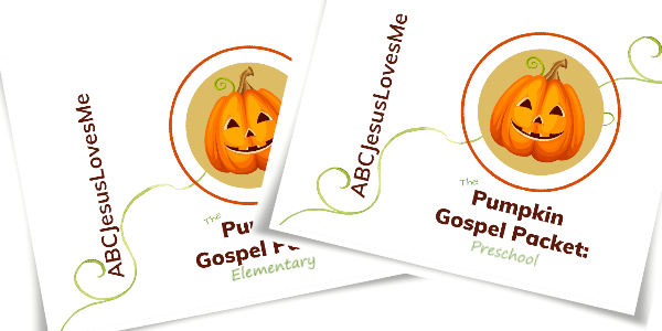 ABCJesusLovesMe Pumpkin Gospel Packet