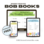 Free Bob Book Reading Checklists