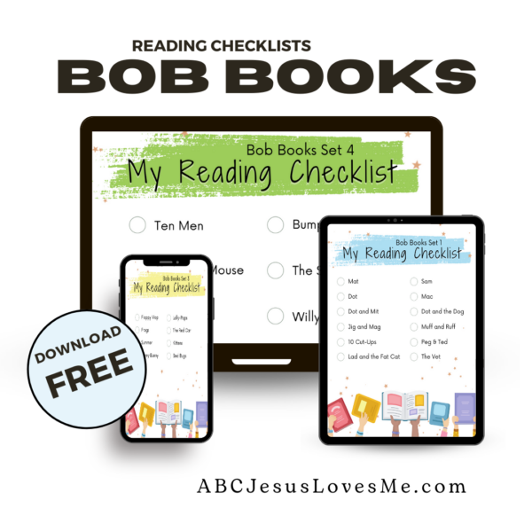 Free Bob Book Reading Checklists