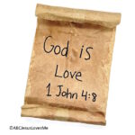 God is Love Bible Scroll Craft