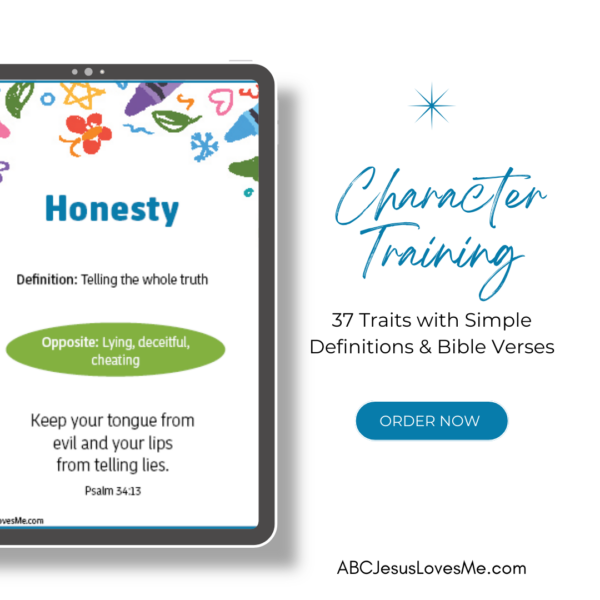 ABCJesusLovesMe Character Training Printable