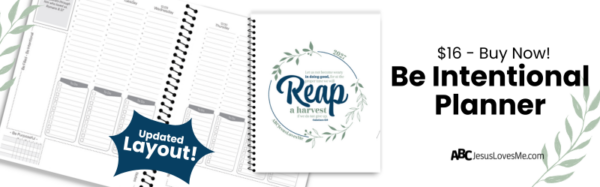 Be Intentional Planners
